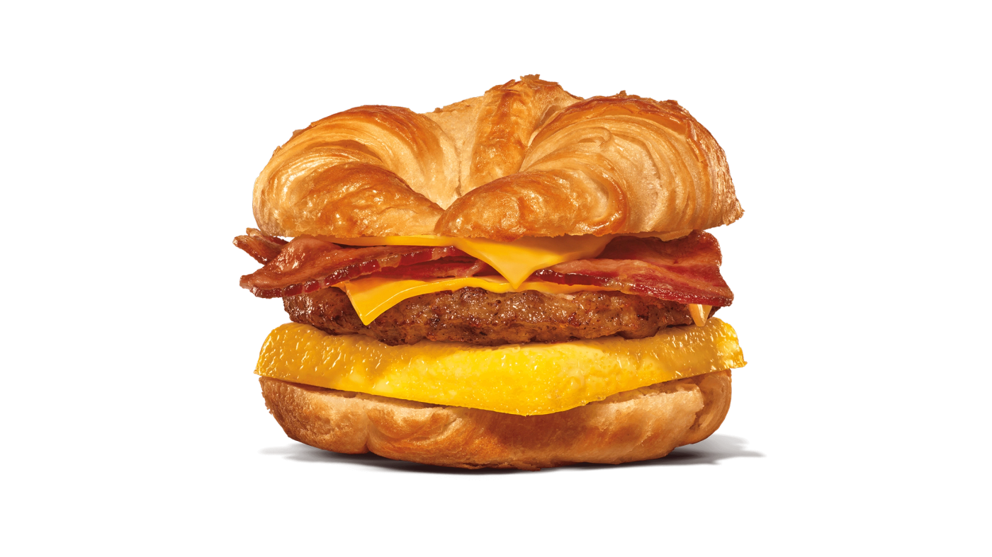 Bacon, Sausage, Egg, & Cheese Croissan'wich