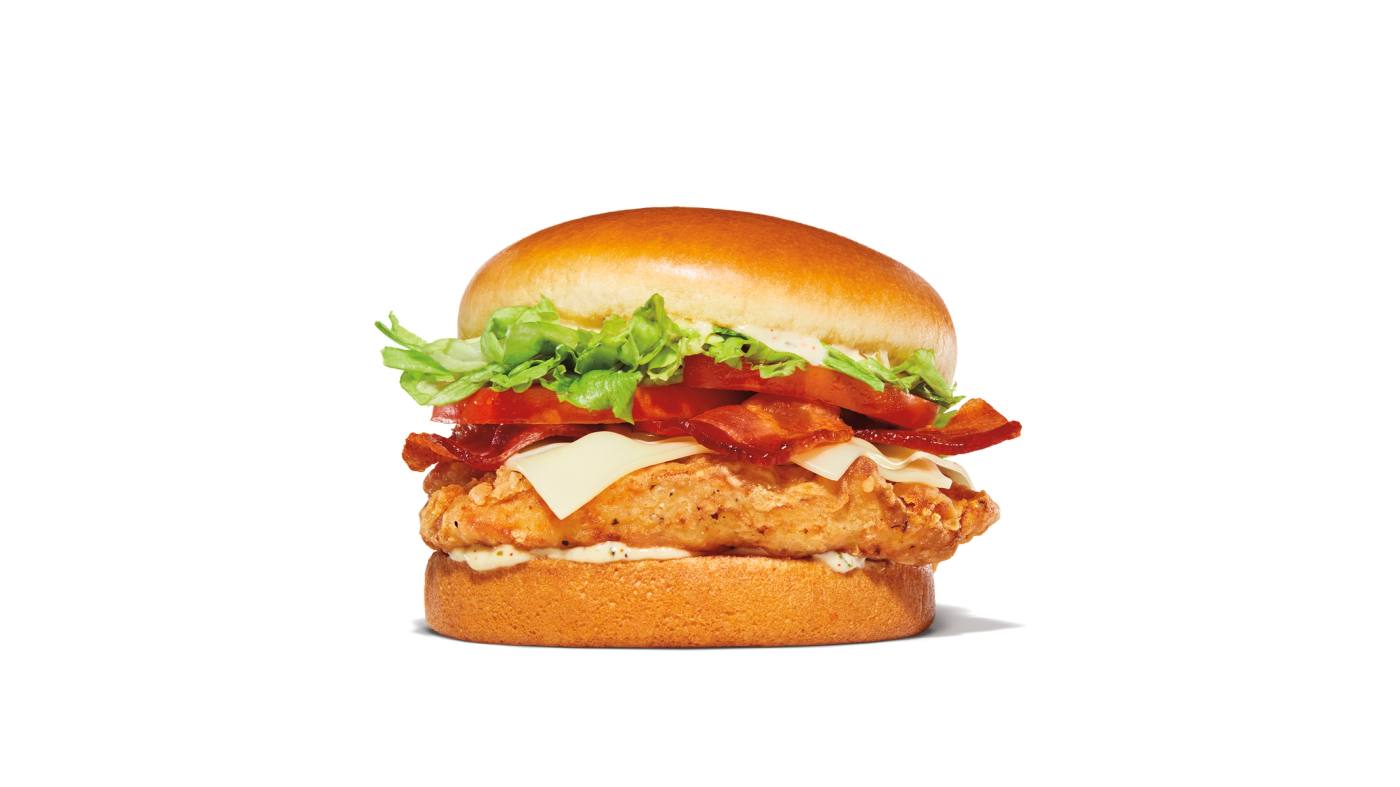 Bacon Swiss Royal Crispy Chicken Sandwich